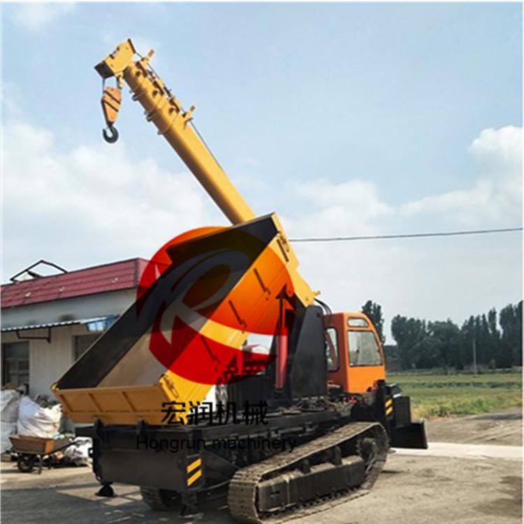 履帶隨車(chē)吊機(jī)械吊四驅(qū)農(nóng)用車(chē) 小型柴油履帶運(yùn)輸車(chē)