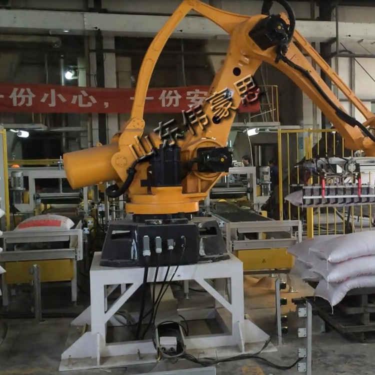 安徽膩子粉智能碼垛設(shè)備 全自動碼垛機(jī)解決方案